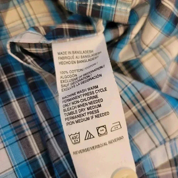 Men's  IZOD Saltwater Button Down Casual Shirt L - Picture 5 of 8